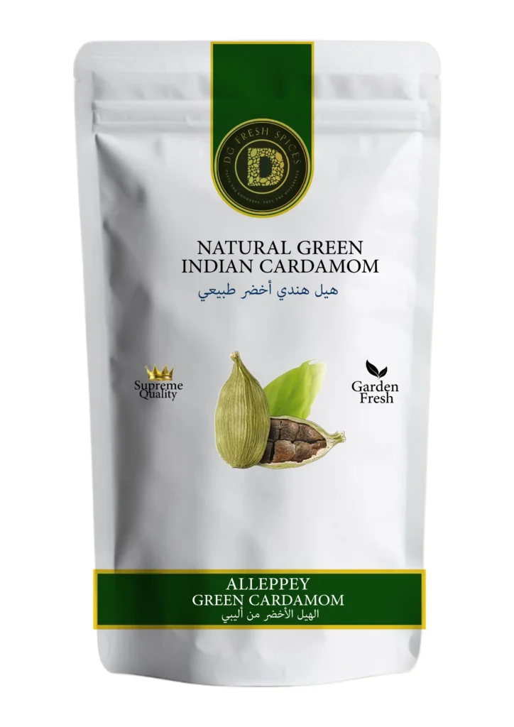 Buy Kerala Green Cardamom Online – 100% Natural | DG Fresh Spices 2025, handpicked and naturally dried for freshness and aroma.